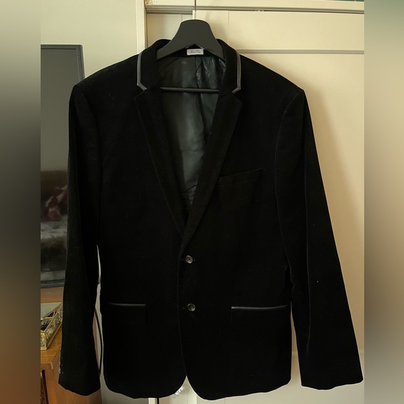 Suits & Blazers Calvin Klein Velvet Blazer Poshmark